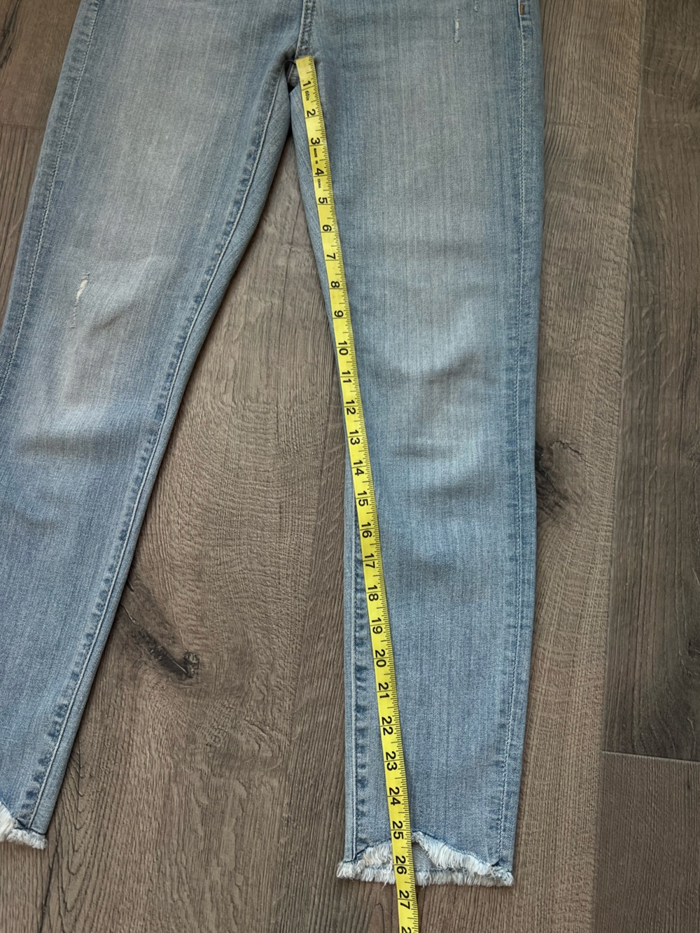 LOFT Light Blue Ankle Crop Skinny Jeans - Picture 8 of 9